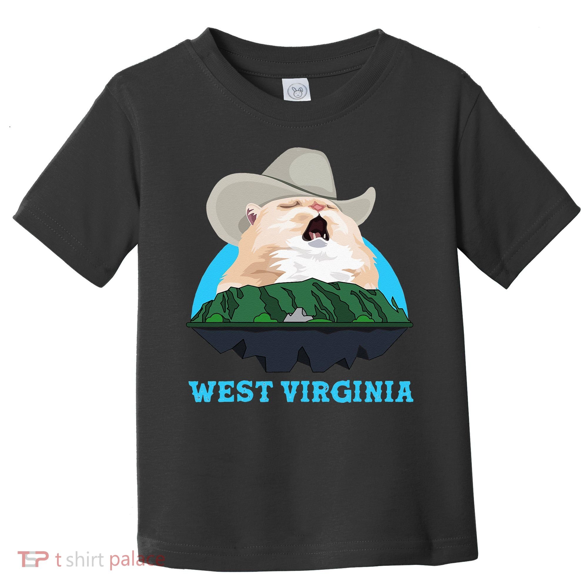 West Virginia Cowboy Cat Singing Meme Meowdy Toddler T-Shirt