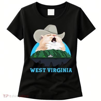West Virginia Cowboy Cat Singing Meme Meowdy Women's T-Shirt