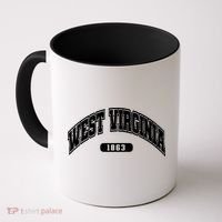 West Virginia Collegiate Style 1863 Coffee Mug thumb 0