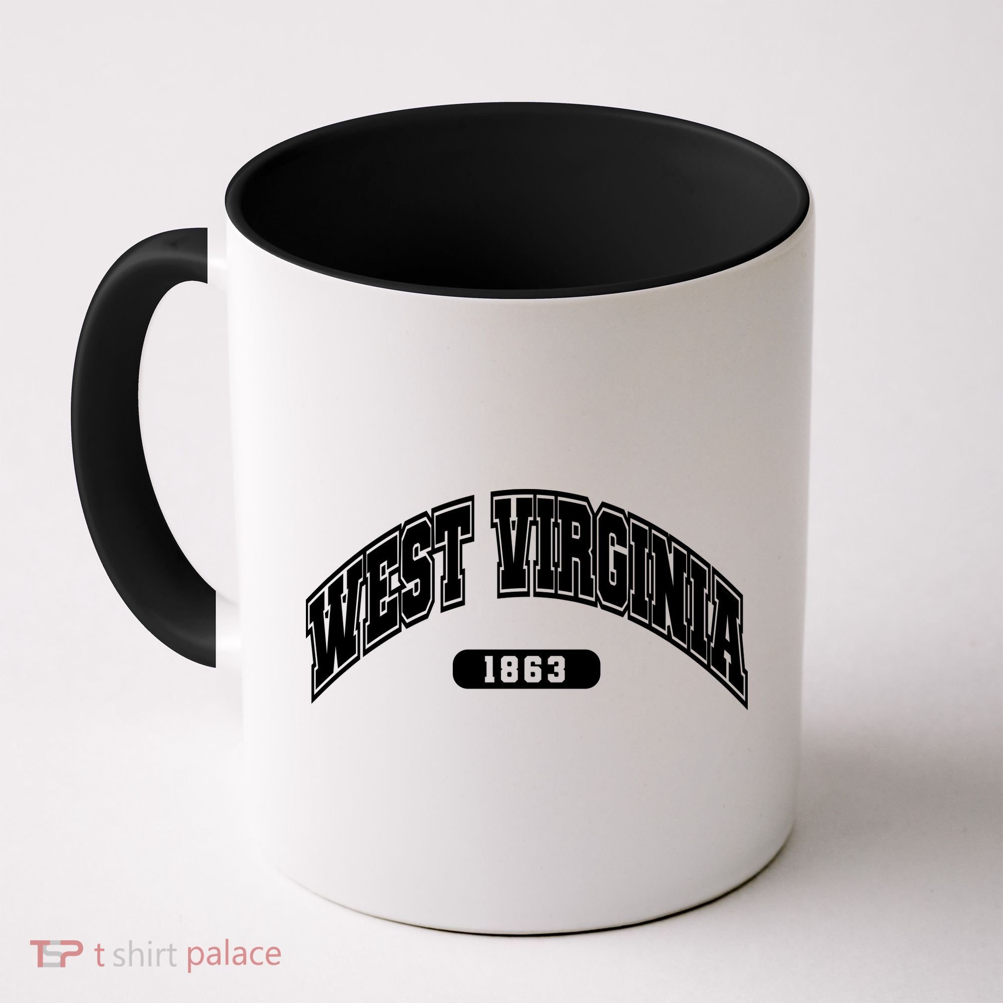 West Virginia Collegiate Style 1863 Coffee Mug