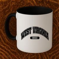 West Virginia Collegiate Style 1863 Coffee Mug thumb 2