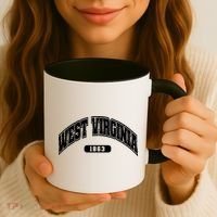 West Virginia Collegiate Style 1863 Coffee Mug thumb 3