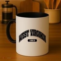 West Virginia Collegiate Style 1863 Coffee Mug thumb 4