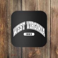 West Virginia Collegiate Style 1863 Coaster thumb 0
