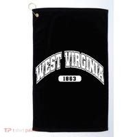 West Virginia Collegiate Style 1863 Golf Towel thumb 0