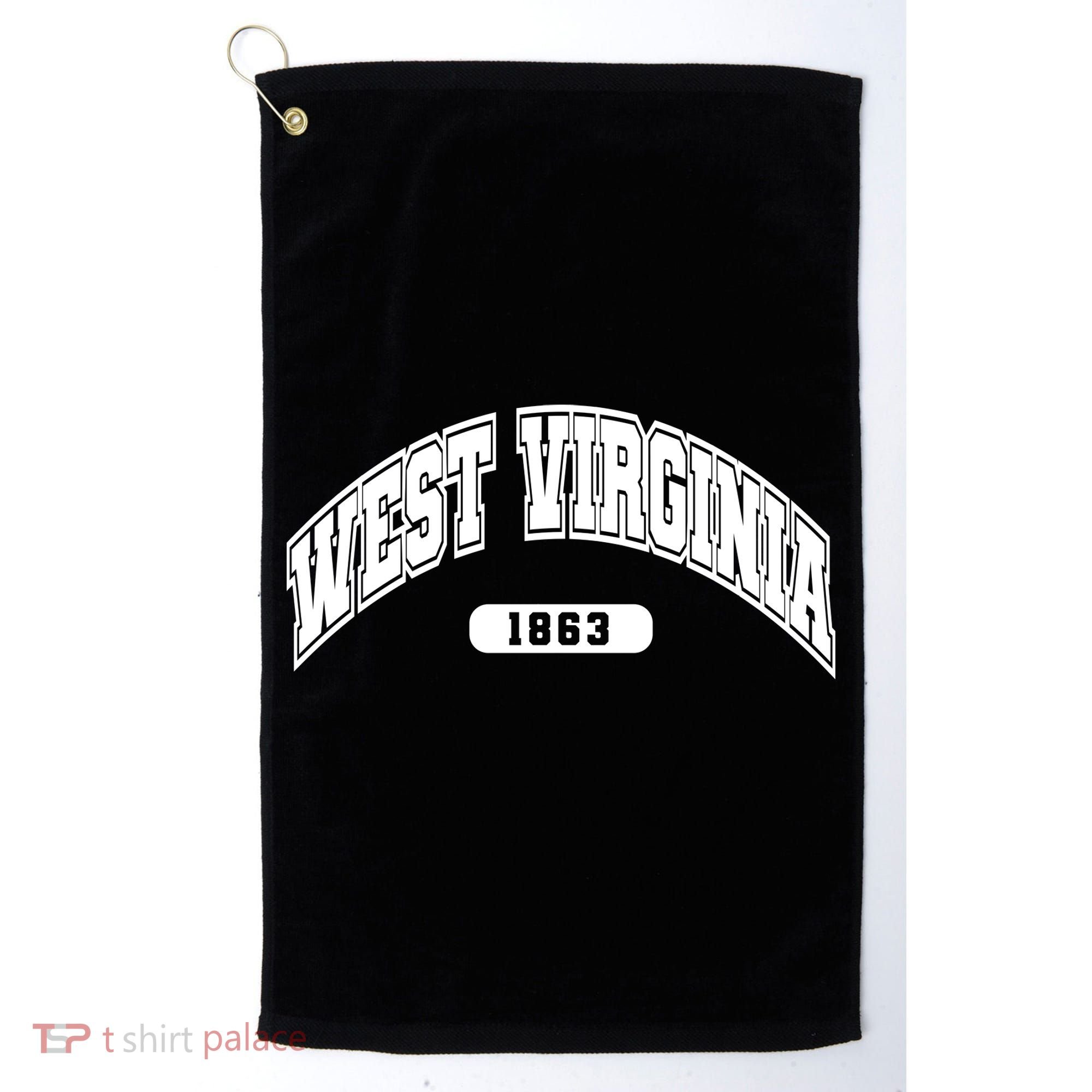 West Virginia Collegiate Style 1863 Golf Towel
