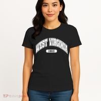 West Virginia Collegiate Style 1863 Women's T-Shirt thumb 4