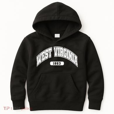 West Virginia Collegiate Style 1863 Kids Hoodie