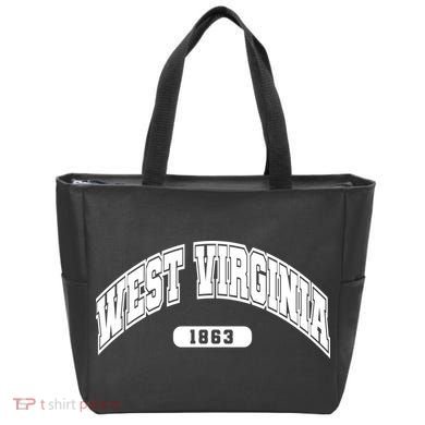 West Virginia Collegiate Style 1863 Tote Bag