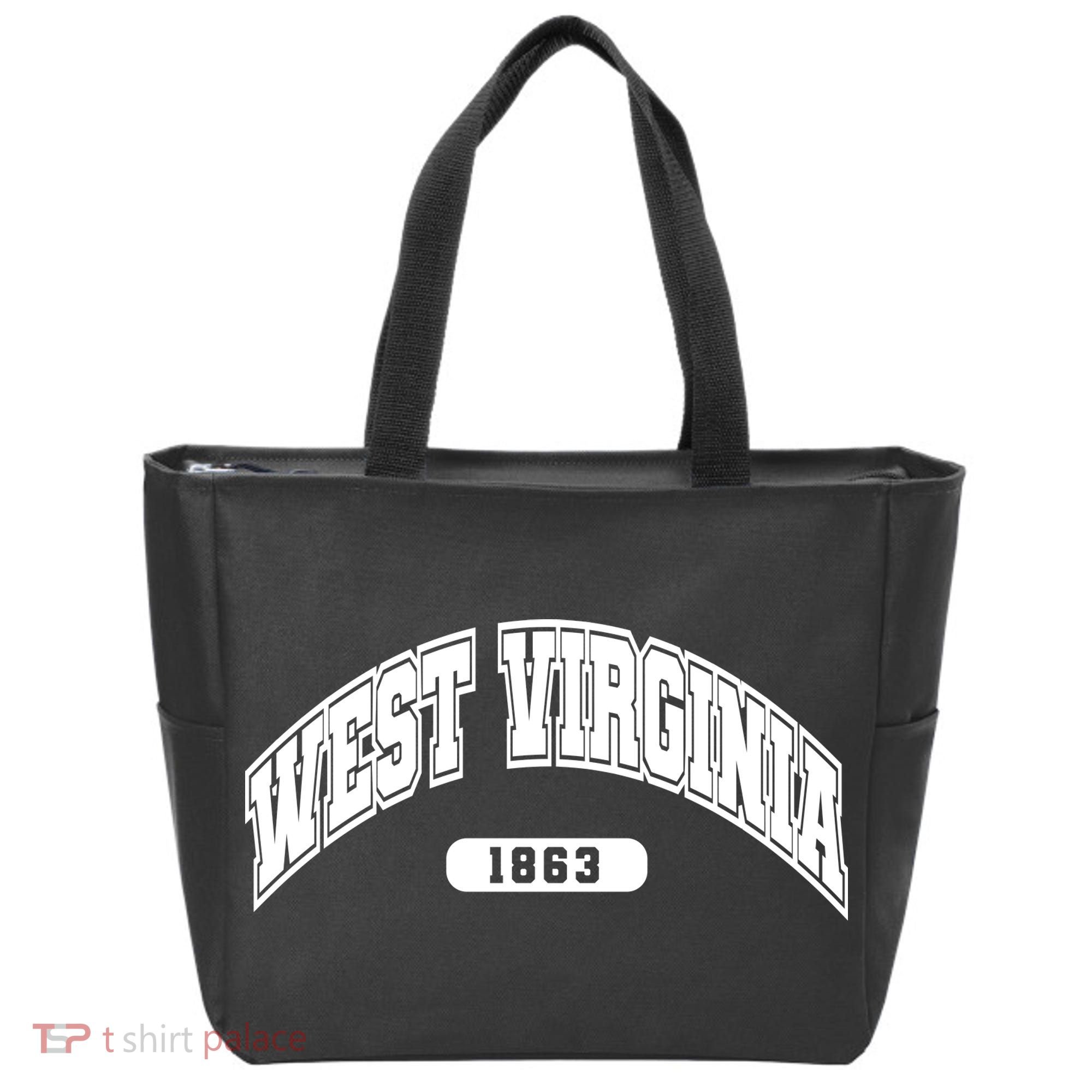West Virginia Collegiate Style 1863 Tote Bag