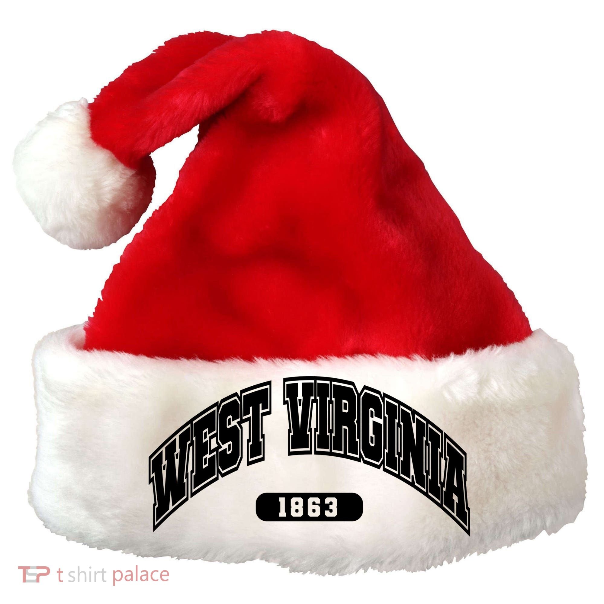 West Virginia Collegiate Style 1863 Santa Hat