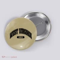 West Virginia Collegiate Style 1863 Button thumb 0