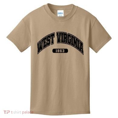 West Virginia Collegiate Style 1863 Kids T-Shirt