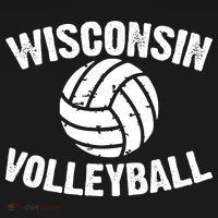 Wisconsin Volleyball Classic Style Vintage Distressed T-Shirt thumb 7
