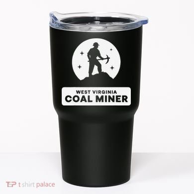 West Virginia Coal Miner Tumbler