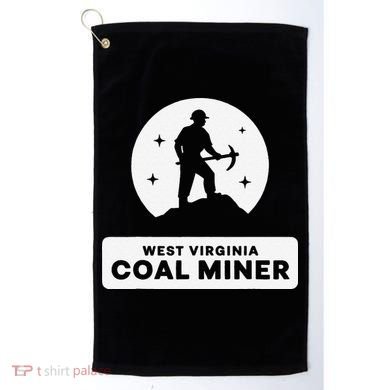 West Virginia Coal Miner Golf Towel