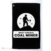 West Virginia Coal Miner Golf Towel thumb 0