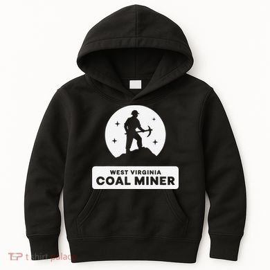 West Virginia Coal Miner Kids Hoodie