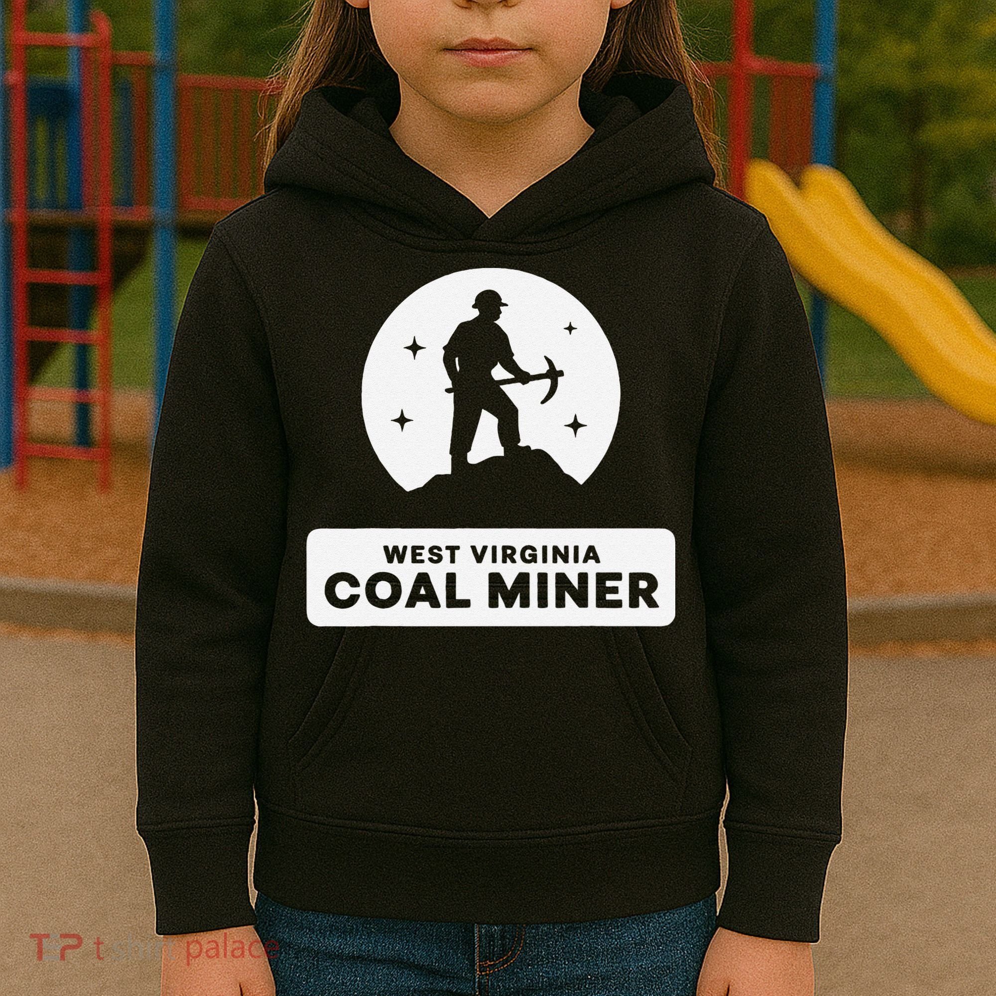 West Virginia Coal Miner Kids Hoodie