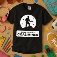 West Virginia Coal Miner Kids T-Shirt thumb 3