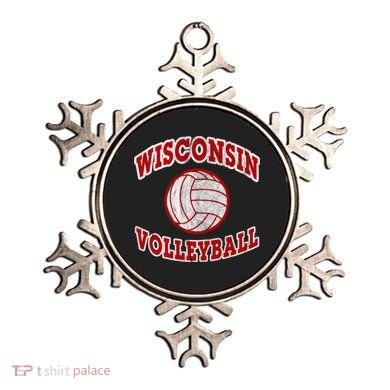 Wisconsin Volleyball Classic Style Vintage Distressed Meaningful Gift Ornament