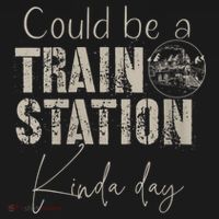 Womens Vintage Distress Could Be A Train Station Kinda Day T-Shirt thumb 7