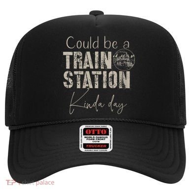 Womens Vintage Distress Could Be A Train Station Kinda Day Hat