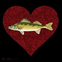 Walleye Valentines Day Fish Love Fingerprint Great Gift Coffee Mug thumb 5