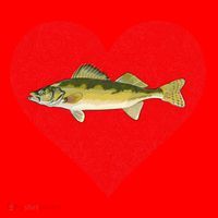 Walleye Valentines Day Fish Love Fingerprint Great Gift Santa Hat thumb 1