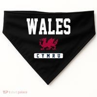 Wales Varsity Dragon  USA-Made Doggie Bandana thumb 0