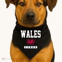 Wales Varsity Dragon  USA-Made Doggie Bandana thumb 1