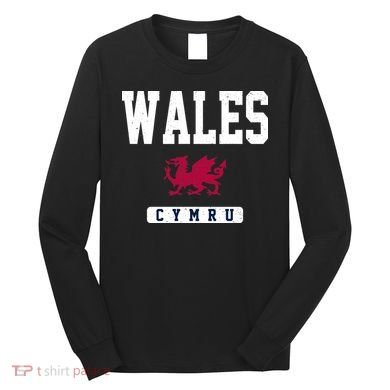 Wales Varsity Dragon  Long Sleeve Shirt