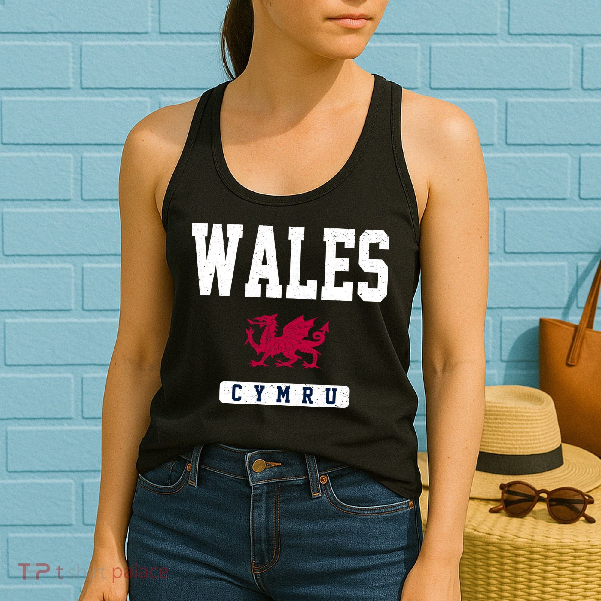 Wales Varsity Dragon  Women's Tank Top