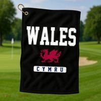 Wales Varsity Dragon  Golf Towel thumb 1