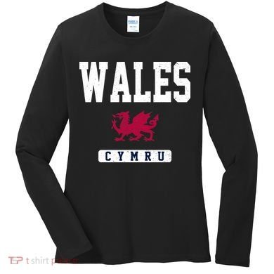 Wales Varsity Dragon  Women's Long Sleeve Shirt