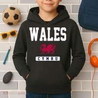 Wales Varsity Dragon  Kids Hoodie thumb 2