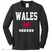 Wales Varsity Dragon  Kids Long Sleeve Shirt thumb 0