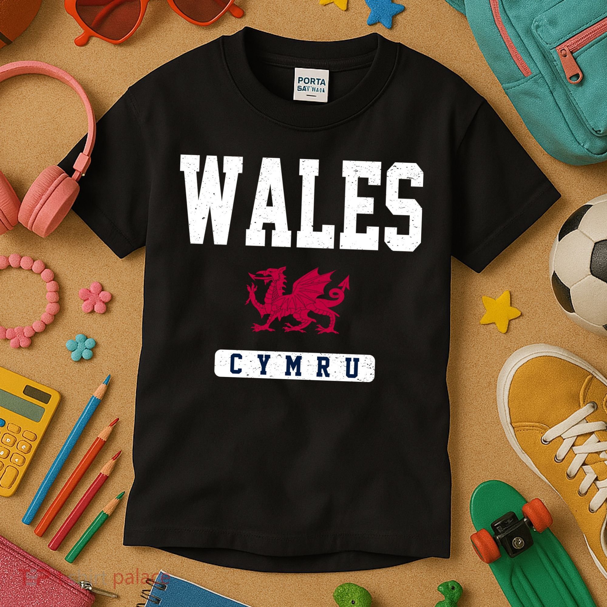 Wales Varsity Dragon  Kids T-Shirt