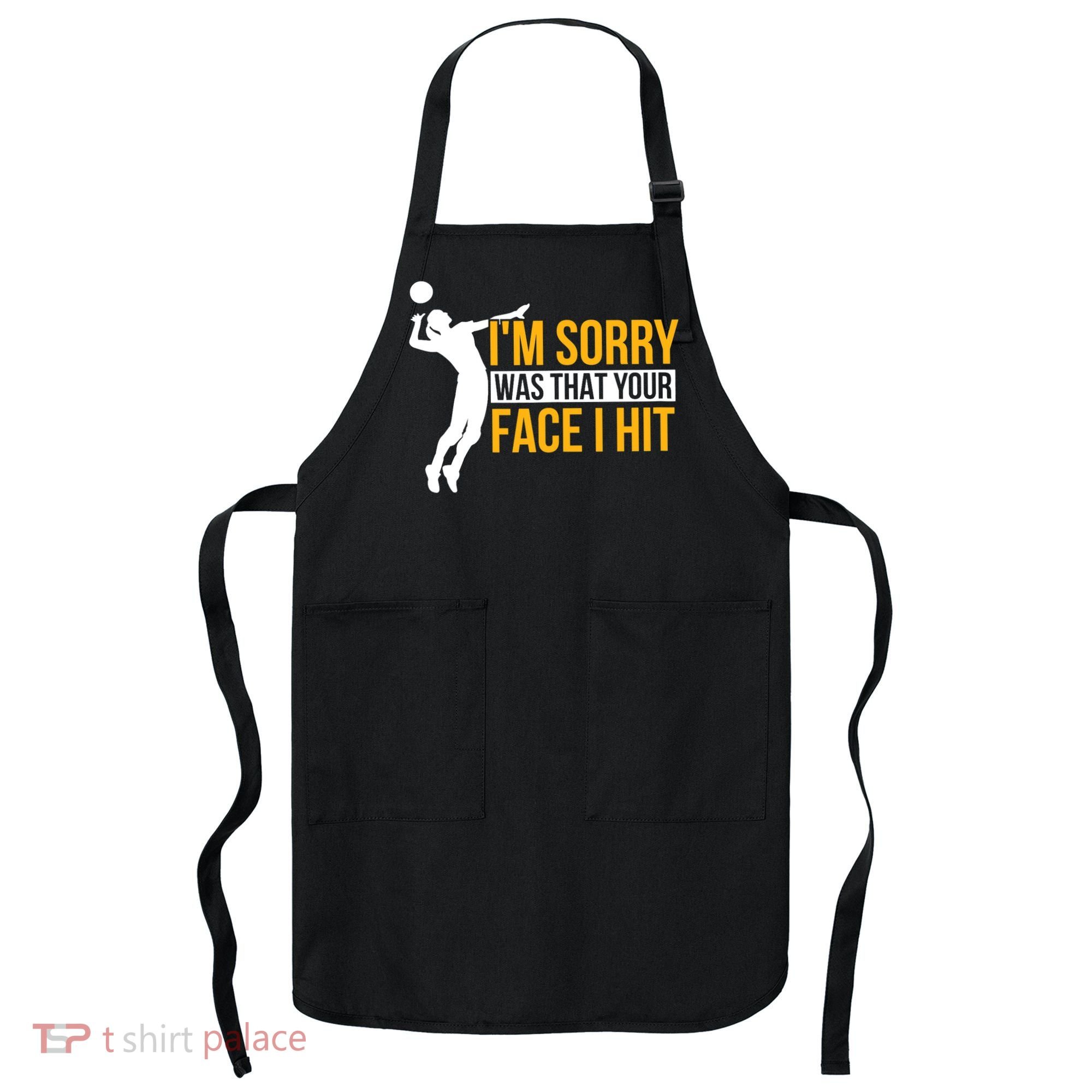 Wo Volleyballer Funny Volleyball Apron