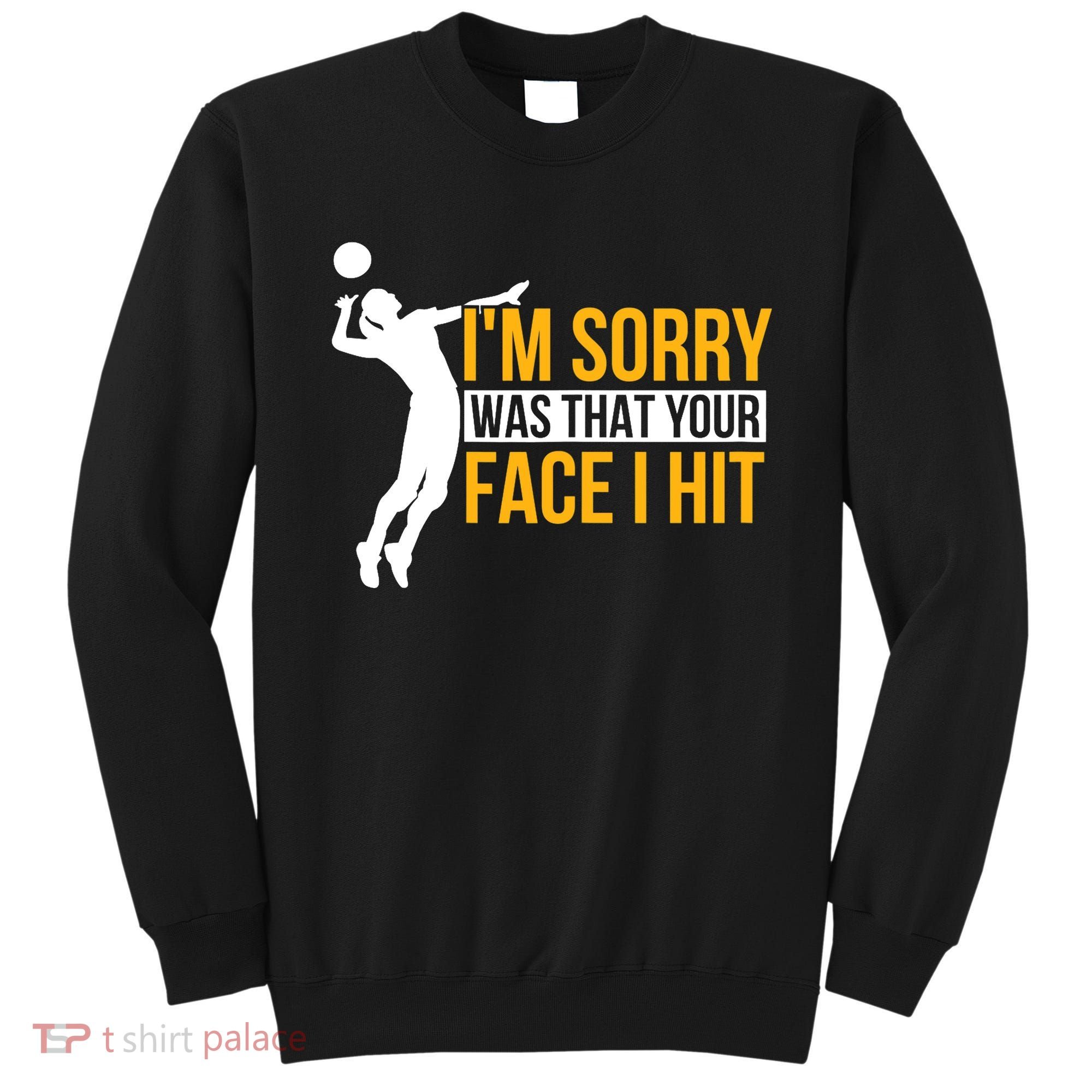 Wo Volleyballer Funny Volleyball Sweatshirt