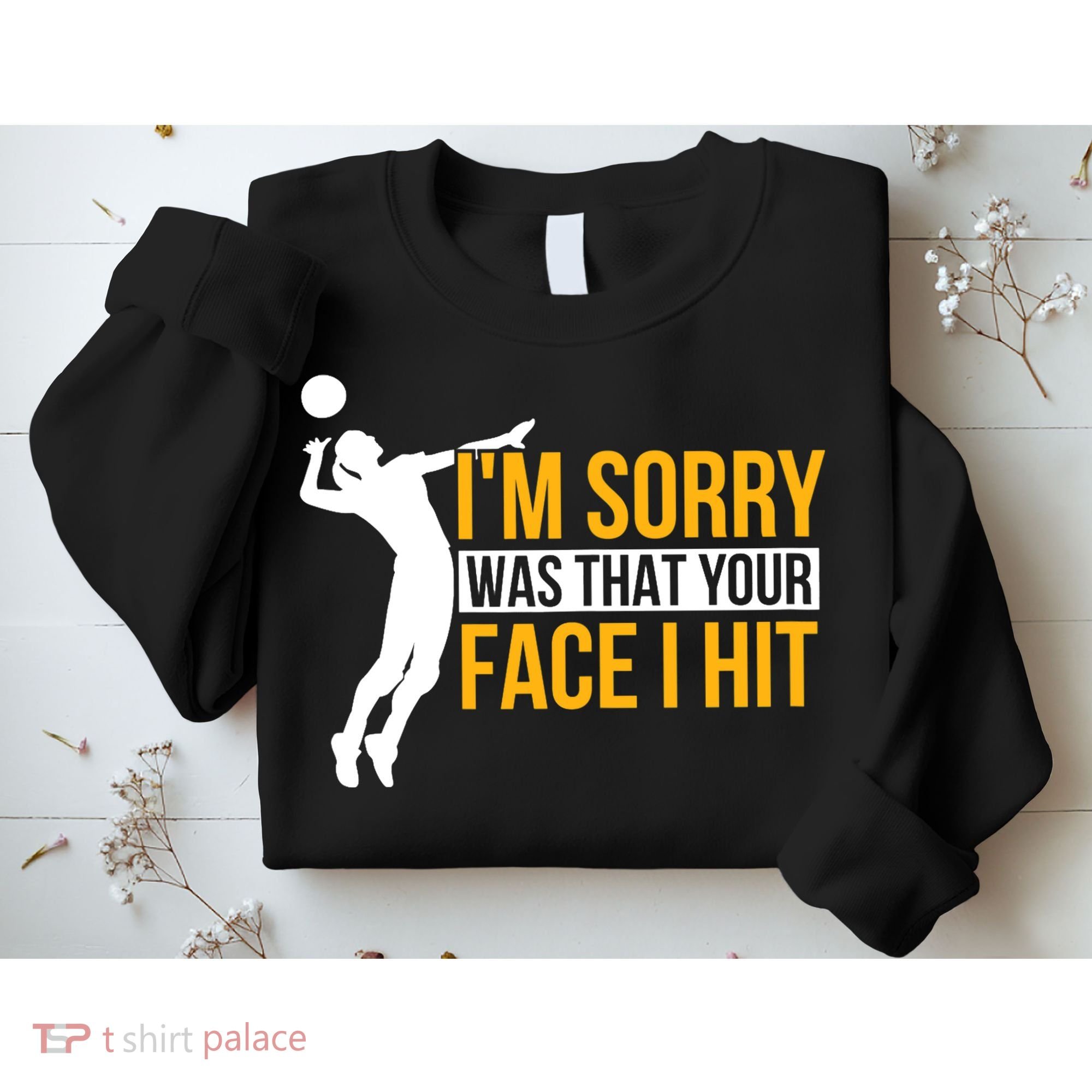Wo Volleyballer Funny Volleyball Sweatshirt