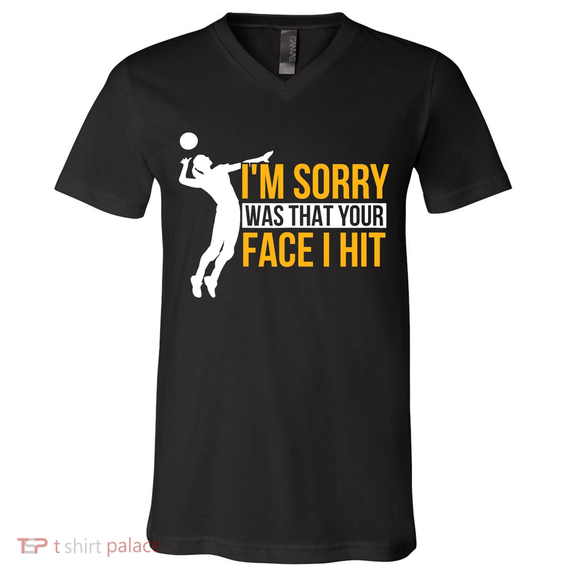 Wo Volleyballer Funny Volleyball V-Neck T-Shirt
