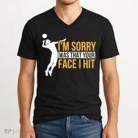 Wo Volleyballer Funny Volleyball V-Neck T-Shirt thumb 2