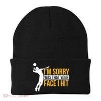 Wo Volleyballer Funny Volleyball Beanie thumb 0