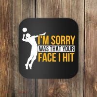 Wo Volleyballer Funny Volleyball Coaster thumb 0