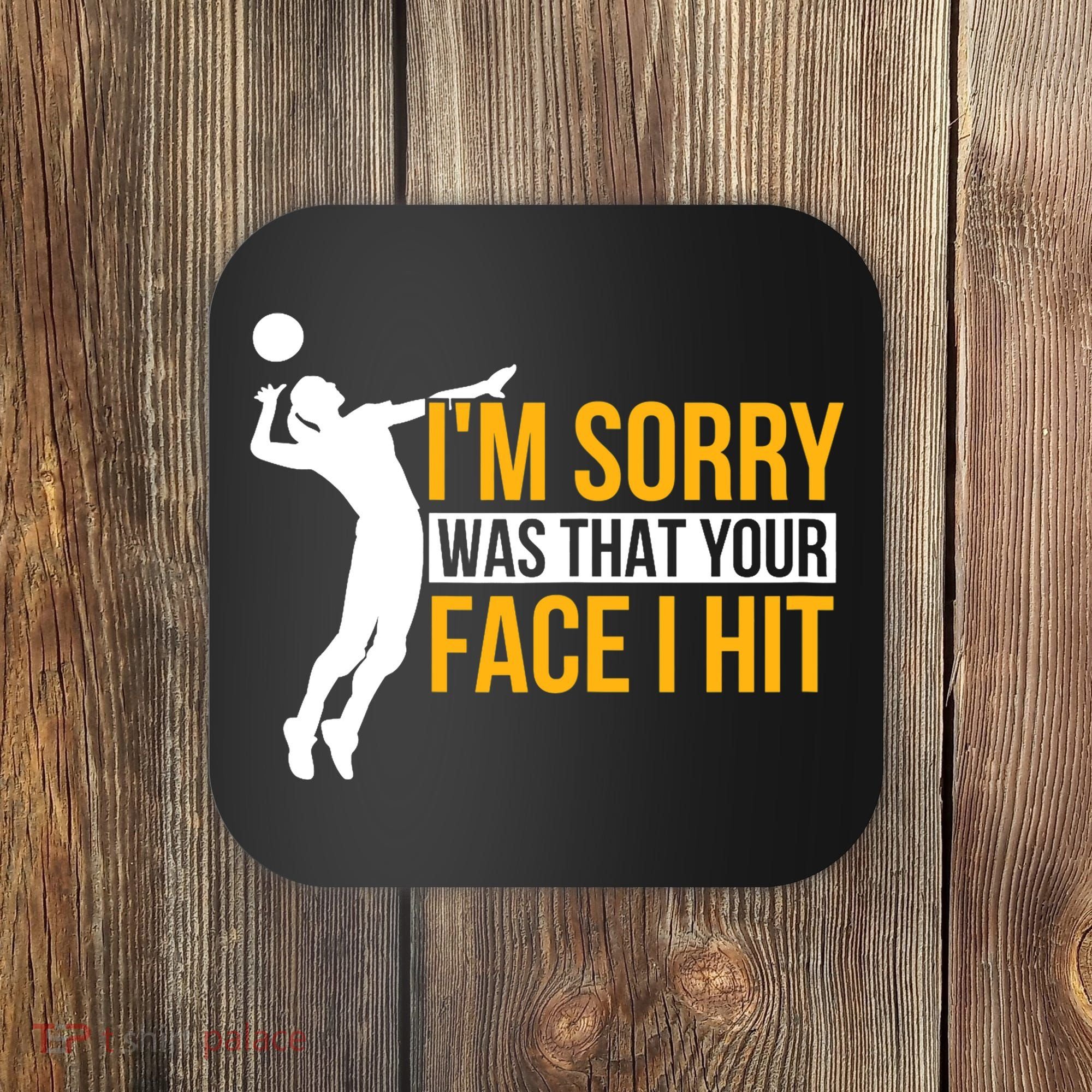 Wo Volleyballer Funny Volleyball Coaster
