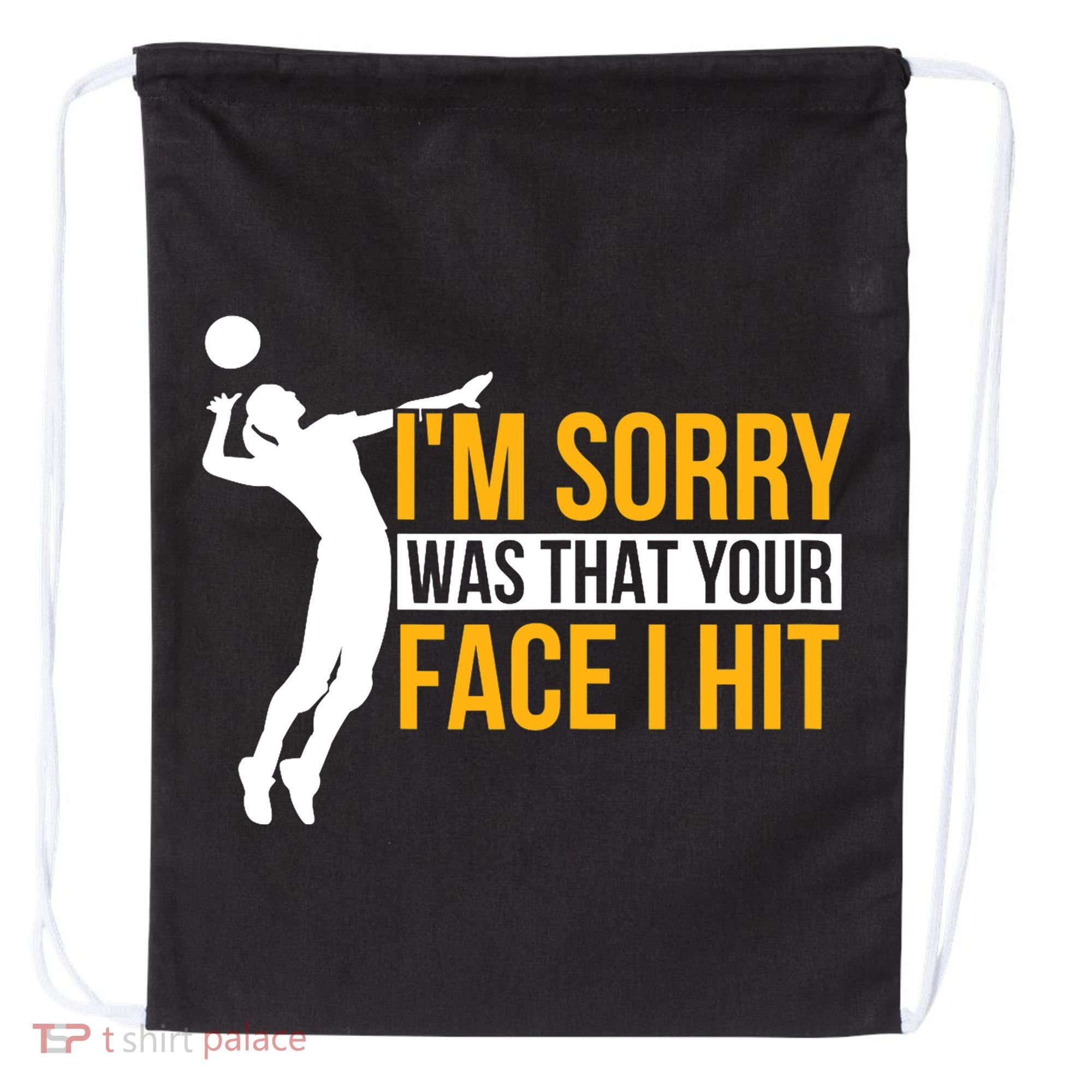 Wo Volleyballer Funny Volleyball Drawstring Bag