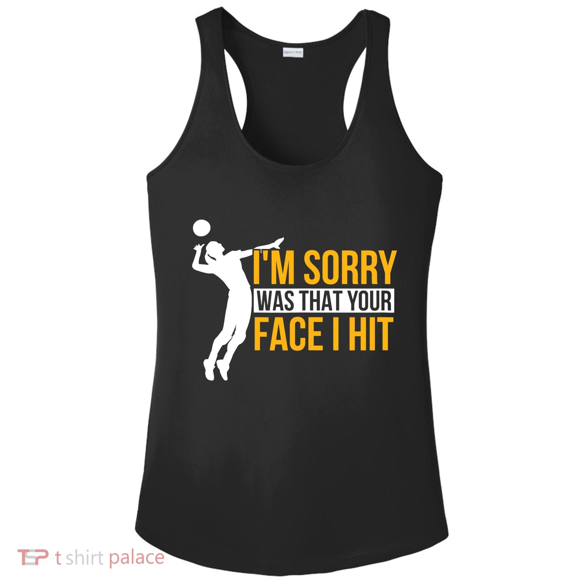 Wo Volleyballer Funny Volleyball Ladies PosiCharge Competitor Racerback Tank