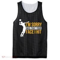 Wo Volleyballer Funny Volleyball Mesh Reversible Basketball Jersey Tank thumb 0