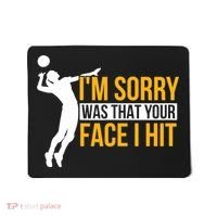 Wo Volleyballer Funny Volleyball Mousepad thumb 0